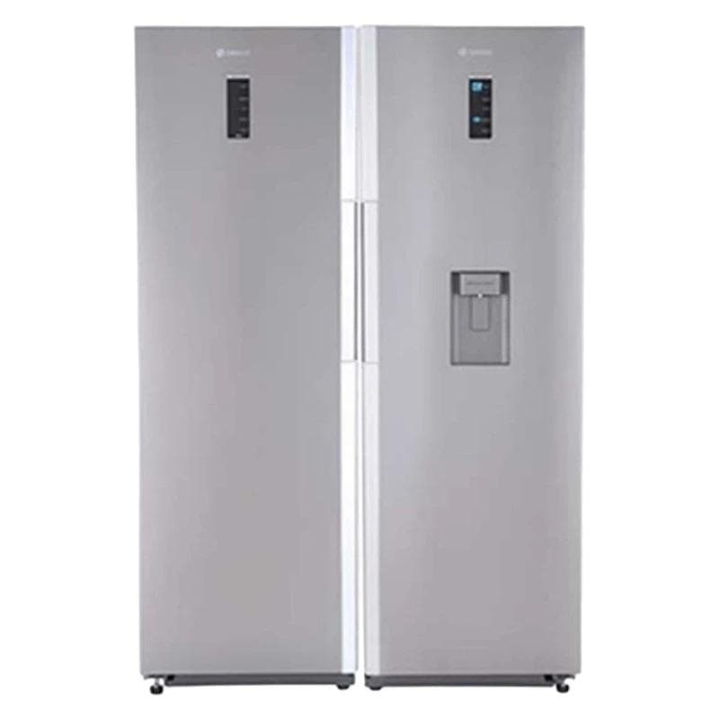 یخچال و فریزر دو قلو 38 فوت اسنوا مدل SRDi/SFDi-M210SS از نمای ظاهری ویژه خرید اقساطی بازنشستگان تامین اجتماعی
