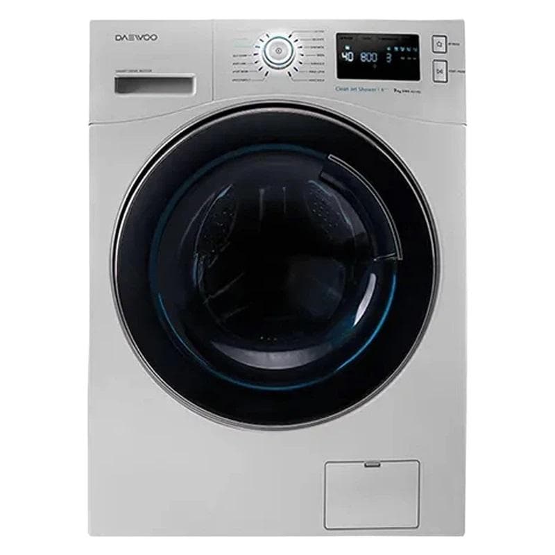 ماشین لباسشویی دوو مدل LM-981S ظرفیت 9 کیلوگرم از نمای ظاهری ویژه خرید اقساطی بازنشستگان تامین اجتماعی