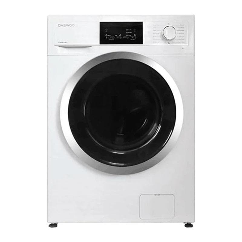 ماشین لباسشویی دوو مدل LM-830W ظرفیت 8 کیلوگرم از نمای ظاهری ویژه خرید اقساطی بازنشستگان تامین اجتماعی