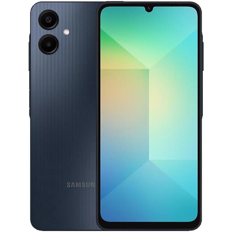 گوشی موبایل سامسونگ مدل Galaxy A06 رجیسترشده دو سیم کارت ظرفیت 128 گیگابایت رم 6 گیگابایت از نمای ظاهری ویژه خرید اقساطی بازنشستگان تامین اجتماعی