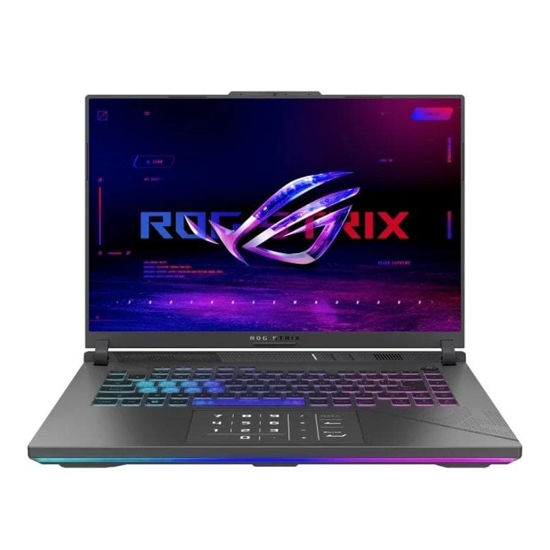 لپ تاپ 16 اینچ ایسوس مدل ROG Strix G16 G614JI-N3263-i7 13650HX-16GB DDR5-512GB SSD-RTX4070 8GB-FHD 165Hz از نمای ظاهری ویژه خرید اقساطی بازنشستگان تامین اجتماعی