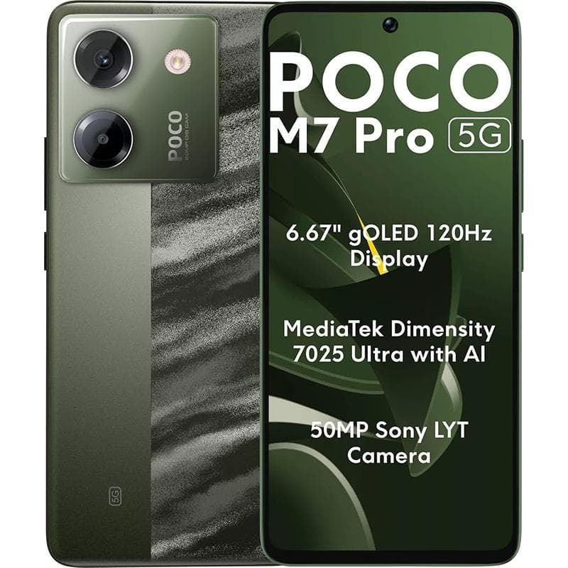 گوشی موبایل شیائومی مدل Poco M7 Pro 5G رجیسترشده دو سیم کارت ظرفیت 512 گیگابایت رم 12 گیگابایت - گلوبال از نمای ظاهری ویژه خرید اقساطی بازنشستگان تامین اجتماعی