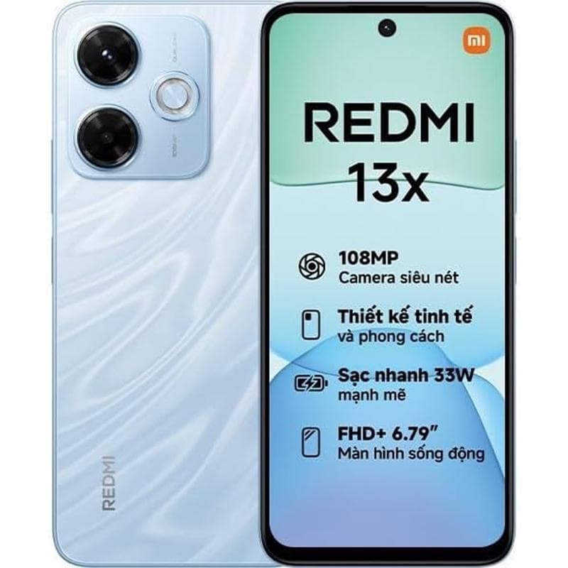 گوشی موبایل شیائومی مدل Redmi 13x رجیسترشده دو سیم کارت ظرفیت 256 گیگابایت رم 8 گیگابایت - گلوبال از نمای ظاهری ویژه خرید اقساطی بازنشستگان تامین اجتماعی