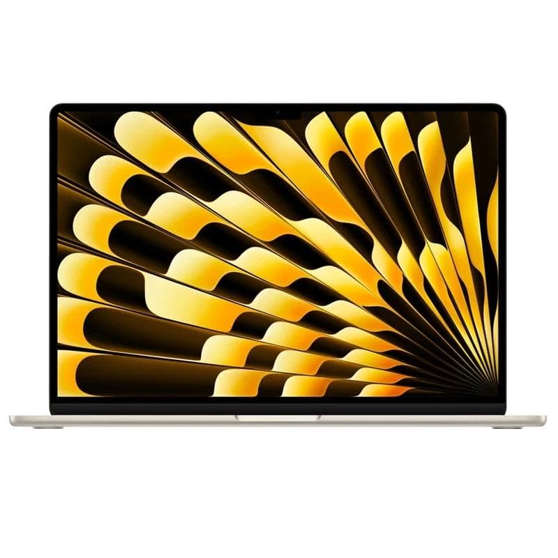 لپ تاپ 15.3 اینچ اپل مدل MacBook Air MW1J3 2025 LLA-M4-16GB Ram-256GB SSD از نمای ظاهری ویژه خرید اقساطی بازنشستگان تامین اجتماعی