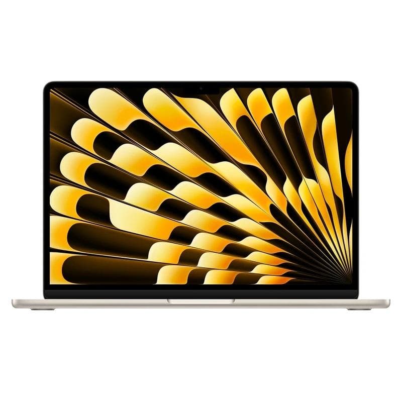 لپ تاپ 13.6 اینچ اپل مدل MacBook Air MXCU3 2024 LLA-M3-16GB RAM-512GB SSD از نمای ظاهری ویژه خرید اقساطی بازنشستگان تامین اجتماعی