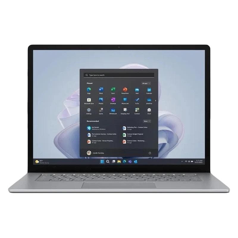 لپ تاپ 15 اینچی مایکروسافت مدل Surface Laptop 5 -Core i7 1255U 8Gb 256GB SSD Intel Iris Xe-Touch از نمای ظاهری ویژه خرید اقساطی بازنشستگان تامین اجتماعی
