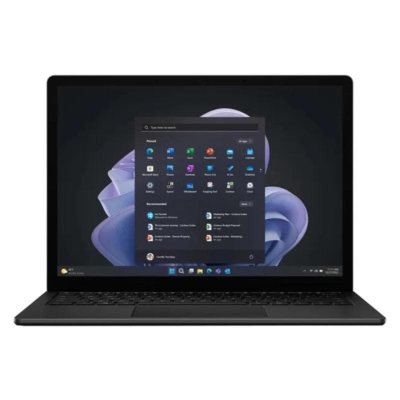 لپ تاپ 13.5 اینچی مایکروسافت مدل Surface Laptop 5 Core i5 1235U LPDDR5X 8GB 512GB PixelSense از نمای ظاهری ویژه خرید اقساطی بازنشستگان تامین اجتماعی