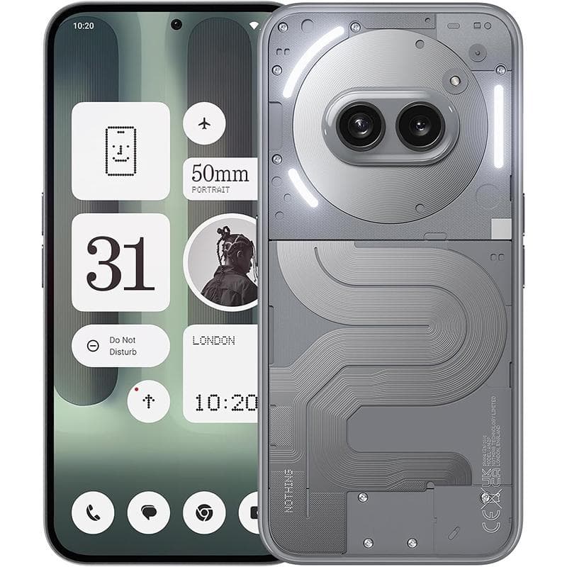 گوشی موبایل ناتینگ مدل Phone 2a Plus رجیسترشده دو سیم کارت ظرفیت 256 گیگابایت رم 12 گیگابایت از نمای ظاهری ویژه خرید اقساطی بازنشستگان تامین اجتماعی