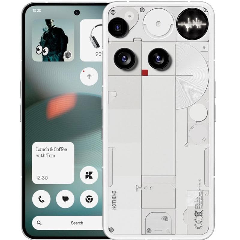 گوشی موبایل ناتینگ مدل Phone 3 رجیسترشده دو سیم کارت ظرفیت 512 گیگابایت رم 16 گیگابایت از نمای ظاهری ویژه خرید اقساطی بازنشستگان تامین اجتماعی