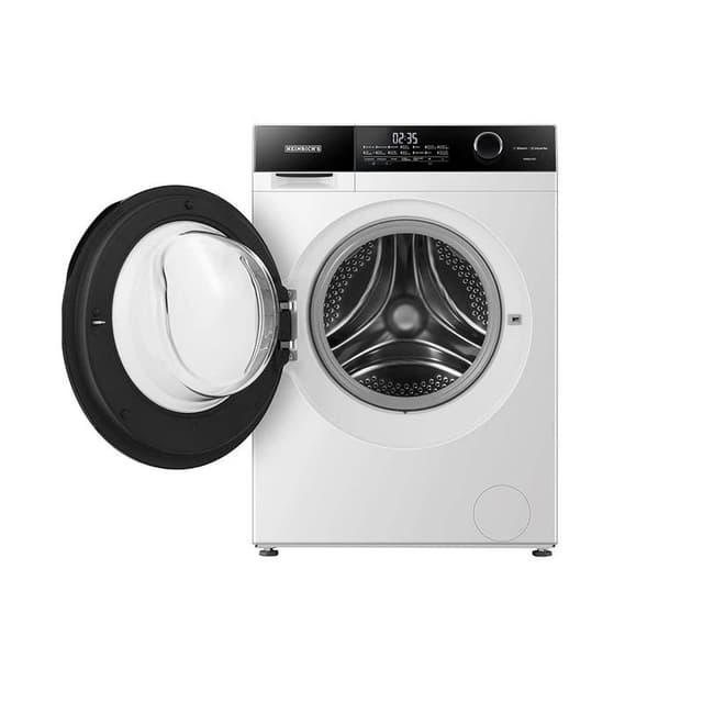 ماشین لباسشویی هنریچ مدل HWM6110 ظرفیت 10 کیلوگرم از نمای ظاهری ویژه خرید اقساطی بازنشستگان تامین اجتماعی