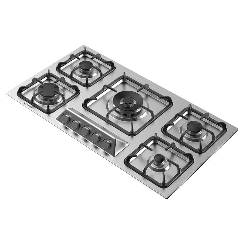 اجاق گاز صفحه‌ای پنج شعله گرویتی مدل G951