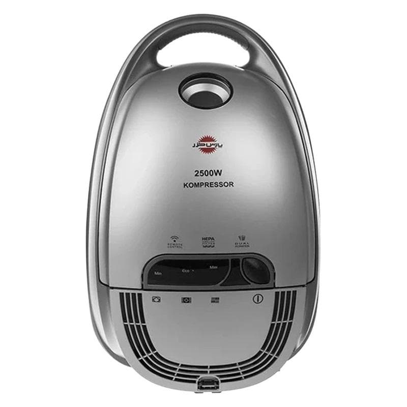 جاروبرقی پارس خزر مدل KOMPRESSOR VC-2500W از نمای ظاهری ویژه خرید اقساطی بازنشستگان تامین اجتماعی