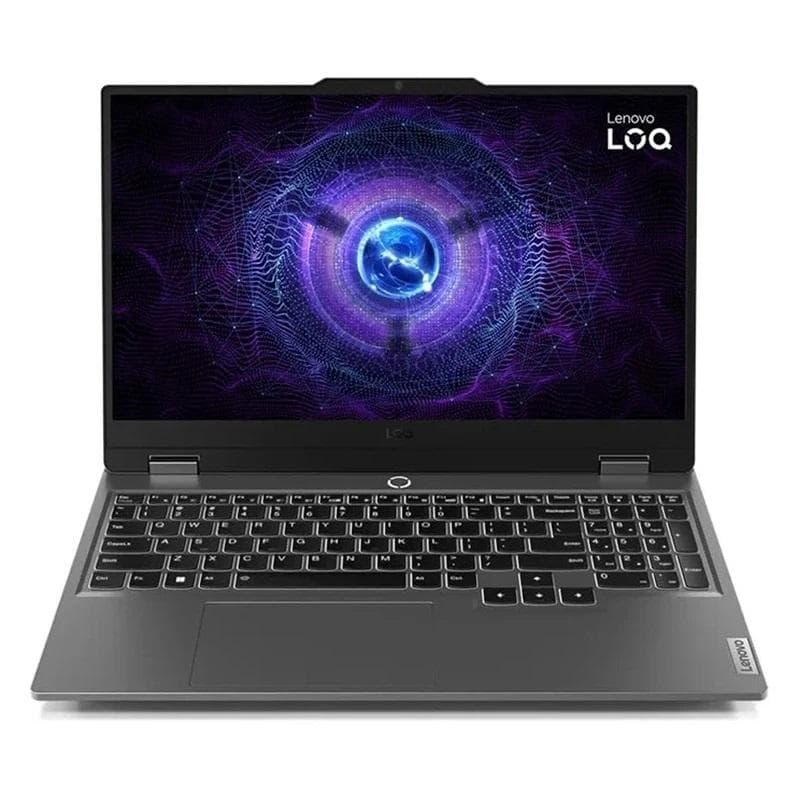 لپ تاپ 15.6 اینچی لنوو مدل LOQ 15IAX9--i5 12450HX-12GB DDR5-512GB SSD-RTX 2050 از نمای ظاهری ویژه خرید اقساطی بازنشستگان تامین اجتماعی