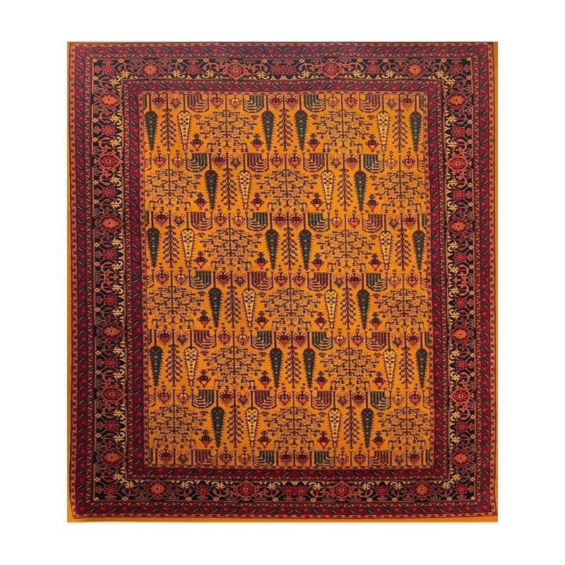 فرش ماشینی 700 شانه کد 709 زمینه عسلی