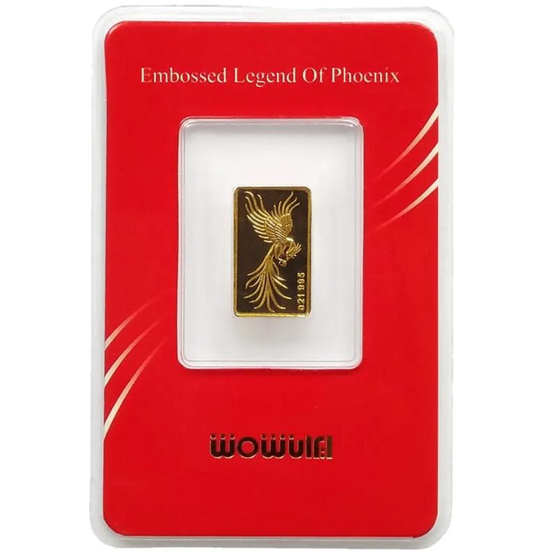 شمش طلا 24 عیار طرح سیمرغ کد 250