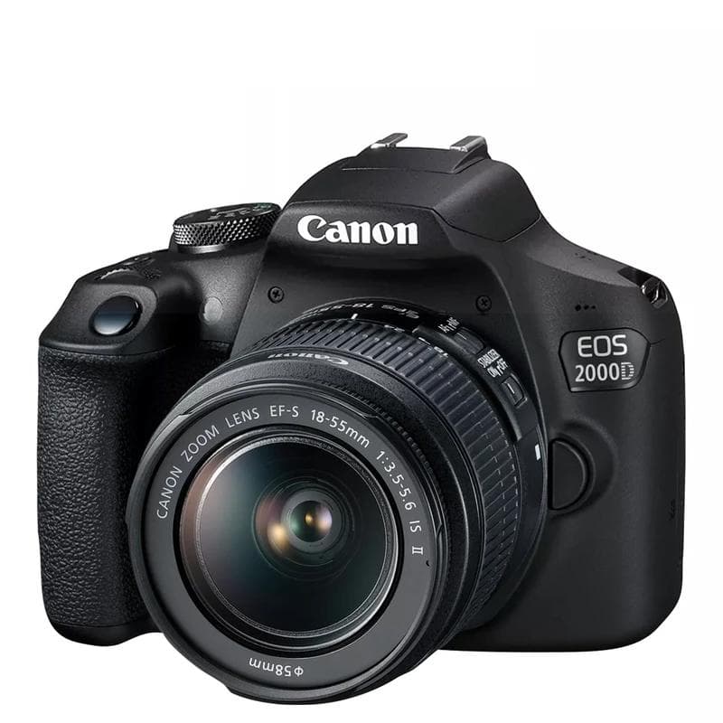 دوربین عکاسی DSLR کانن مدل EOS 2000D به همراه لنز 18-55 میلی متر IS II از نمای ظاهری ویژه خرید اقساطی بازنشستگان تامین اجتماعی