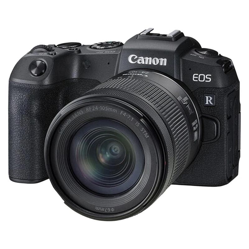 دوربین عکاسی بدون آینه کانن مدل EOS RP به همراه لنز 24 - 105 میلی‌متر f/4 - f/7.1 از نمای ظاهری ویژه خرید اقساطی بازنشستگان تامین اجتماعی