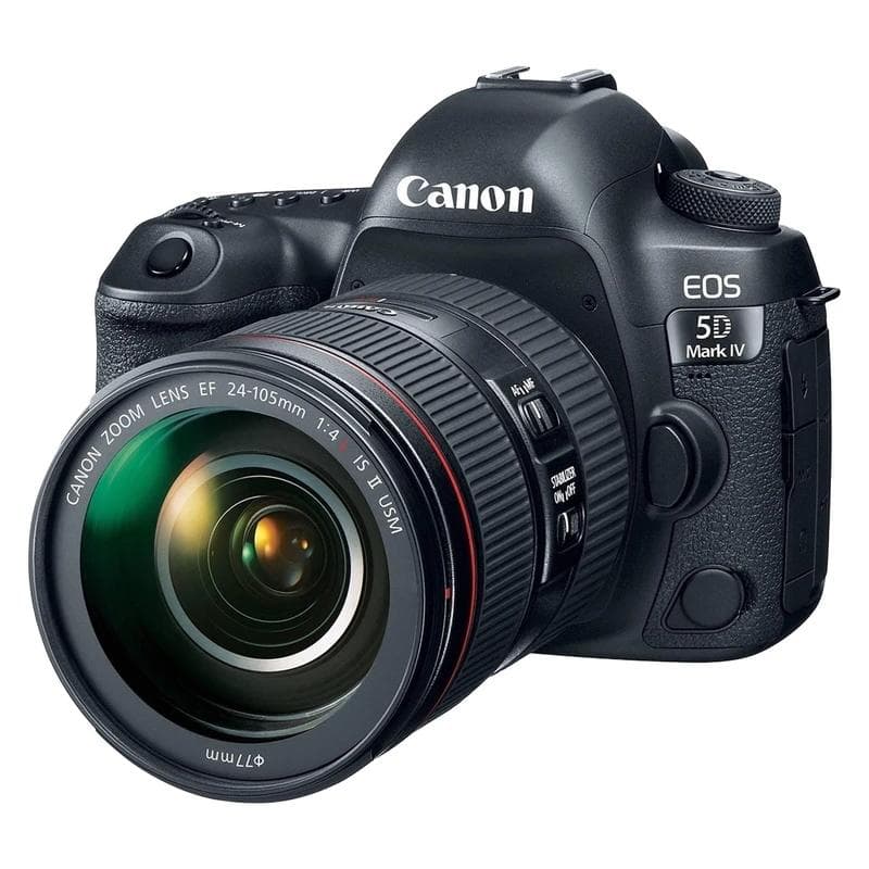 دوربین عکاسی DSLR کانن مدل EOS 5D Mark IV به همراه لنز 24-105 میلی متر F4 L IS II از نمای ظاهری ویژه خرید اقساطی بازنشستگان تامین اجتماعی