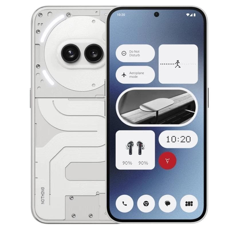 گوشی موبایل ناتینگ مدل Phone 2a رجیسترشده دو سیم کارت ظرفیت 128 مگابایت رم 8 گیگابایت از نمای ظاهری ویژه خرید اقساطی بازنشستگان تامین اجتماعی