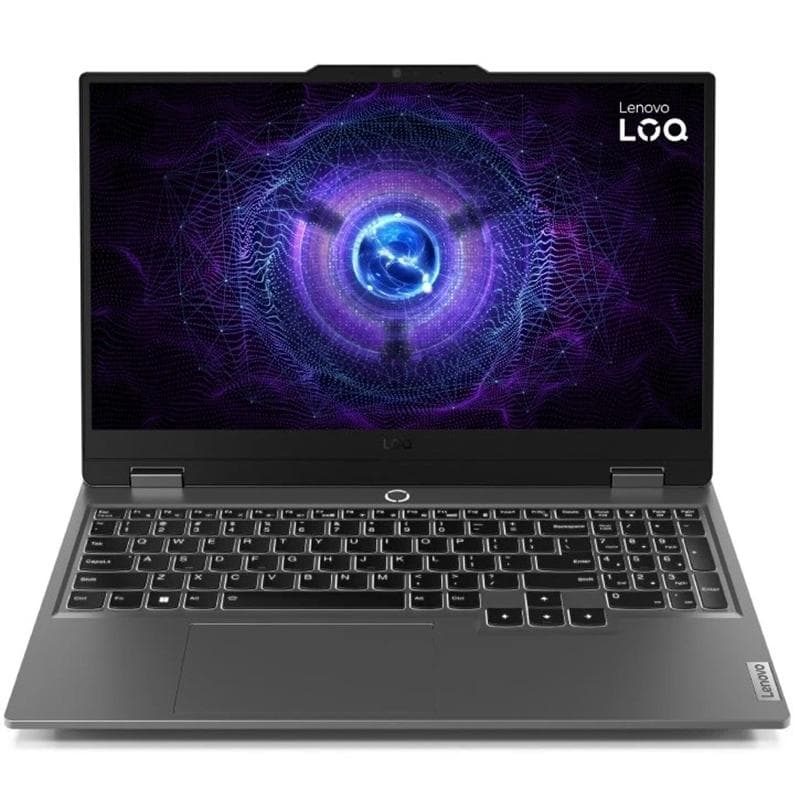 لپ تاپ 15.6 اینچی لنوو مدل LOQ 15IAX9-i5 12600HX-RTX3050 6GB-16GB DDR5 4800MHz-512GB SSD-FHD 144Hz از نمای ظاهری ویژه خرید اقساطی بازنشستگان تامین اجتماعی