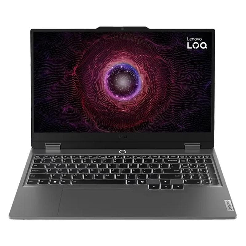 لپ تاپ 15.6 اینچی لنوو مدل LOQ 15ARP9 Ryzen 5-7235HS RTX3050 4GB، DDR5 12GB از نمای ظاهری ویژه خرید اقساطی بازنشستگان تامین اجتماعی