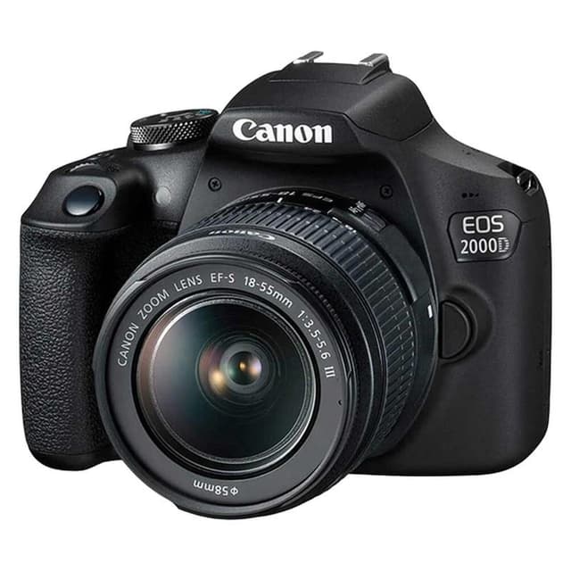 دوربین عکاسی DSLR کانن مدل EOS 2000D به همراه لنز 18-55 میلی متر DC III از نمای ظاهری ویژه خرید اقساطی بازنشستگان تامین اجتماعی