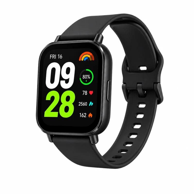ساعت هوشمند شیائومی مدل Redmi Watch 6 active به همراه بند پلاستیکی از نمای ظاهری ویژه خرید اقساطی بازنشستگان تامین اجتماعی